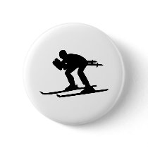 Skiing Downhill buttons by Thinkdifferent Skiing Downhill buttons