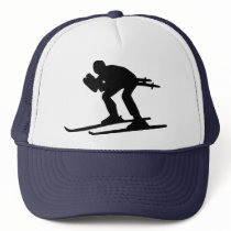 Skiing Downhill hats by Thinkdifferent Skiing Downhill hats