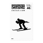 Skiing Downhill postage