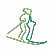 Skiing embroidered shirts by ZazzleEmbroidery Skiing embroidered shirts