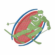 Skiing embroidered shirts by ZazzleEmbroidery Skiing embroidered shirts
