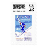 Skiing In The East 1939 WPA postage