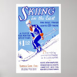 Skiing In The East 1939 WPA Print