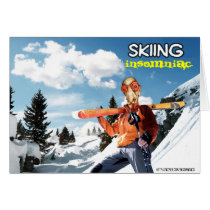 Skiing Insomniac cards