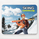 Skiing Insomniac mousepads by Insomniacs Skiing Insomniac mousepads