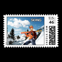 Skiing Insomniac stamps