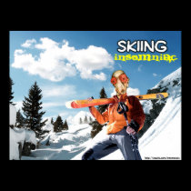 Skiing Insomniac posters