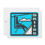 Skiing Personalized Invitations