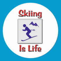 Skiing Is Life stickers