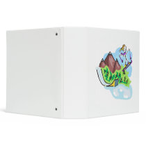 Skiing Jumper Vinyl Binders