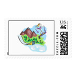 Skiing Jumper postage