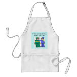 skiing lovers aprons