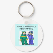 skiing lovers keychains