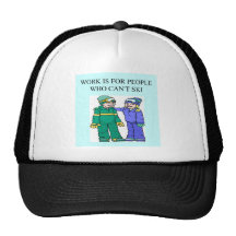 skiing lovers trucker hat
