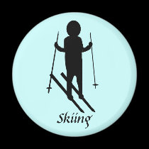 Skiing Magnet