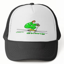 Skiing Man hats by MindDesignGrafx Skiing Man hats