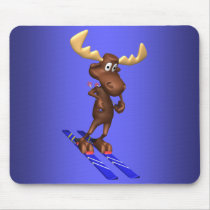 Skiing Moosepad mousepads by bethieralph Skiing Moosepad mousepads