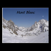 Skiing on a Glacier postcards