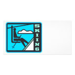 Skiing Photo Card Template