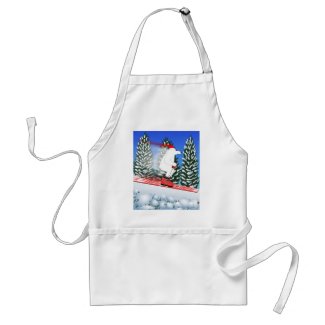 Skiing Polar Bear Apron