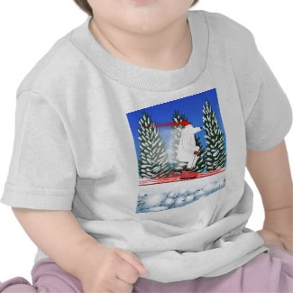 Skiing Polar Bear Baby's T-shirt
