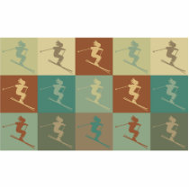 Skiing Pop Art photo sculptures by 1000suns Skiing Pop Art photo sculptures