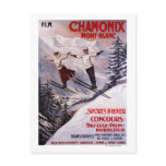 Skiing Promotional Poster Post Cards