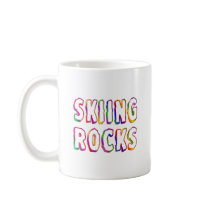 Skiing Rocks Mugs