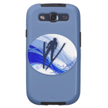Skiing & Snowflakes Samsung Galaxy SIII Cover