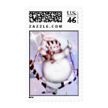Skiing Snowman Stamps