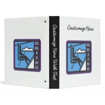 Skiing T-shirts and Gifts Vinyl Binders