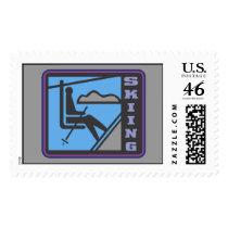 Skiing T-shirts and Gifts Postage