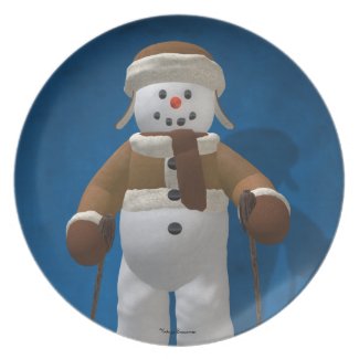Skiing Snowmen