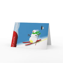 Skiiters Last Slope Greeting Cards
