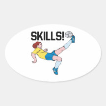 Skills Oval Stickers