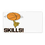 Skills Personalized Shipping Label