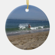 Skimboarder Success Christmas Ornaments