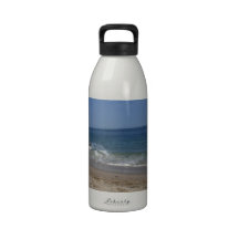 Skimboarders in the Surf Water Bottles