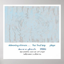 Skimming Stones Haiku Art Print