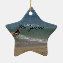Skimming the Surf; Mexico Souvenir Ornament