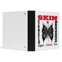 Skin Cancer Awareness Butterfly Binder