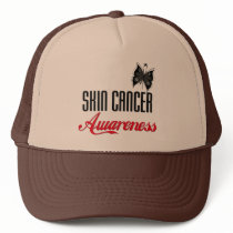 Skin Cancer Awareness Butterfly hats