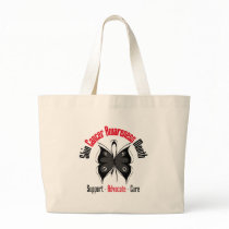 Skin Cancer Awareness Month Butterfly Ribbon bags