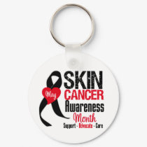 Skin Cancer Awareness Month Distressed keychains