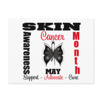 Skin Cancer Awareness Month GrungeButterfly Ribbon postcards by shopforawareness Skin Cancer Awareness Month GrungeButterfly Ribbon postcards