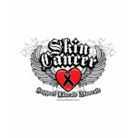 Skin Cancer Biker Wings T-shirt