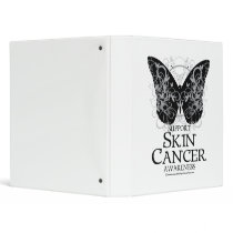 Skin Cancer Butterfly 2 binders by fightcancertees Skin Cancer Butterfly 2 binders