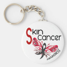 Skin Cancer BUTTERFLY 3.1 Keychain