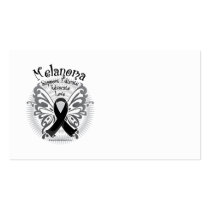 Skin Cancer Butterfly 3 business cards by fightcancertees Skin Cancer Butterfly 3 business cards