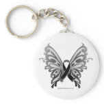 Skin Cancer Butterfly Ribbon keychains